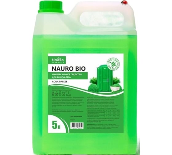 Изображение товара Универсальное средство Nauro cosmetics для биотуалета nauro bio 5 л ООО Континент 4620169880358
