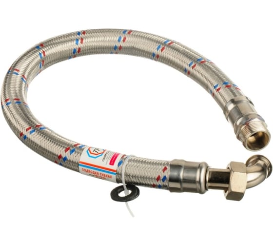 Изображение товара Подводка для воды TР Гигант, нержавеющая сталь, 100 см, в/н 1, угловая 26411