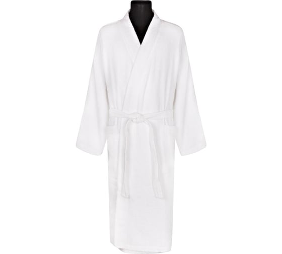 Изображение товара Махровый халат ООО Комус шалька, размер 52, 400 г/кв.м, белый 1596949