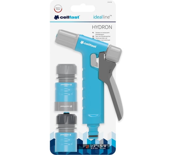 Изображение товара Комплект с пистолетом-наконечником для полива Cellfast HYDRON 1/2'' 50-760