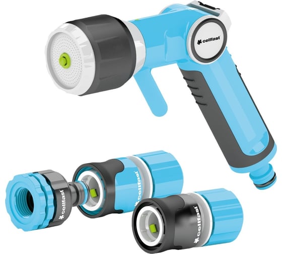 Изображение товара Комплект с многофункциональным пистолетом-наконечником для полива 1/2'' ERGO 53-530