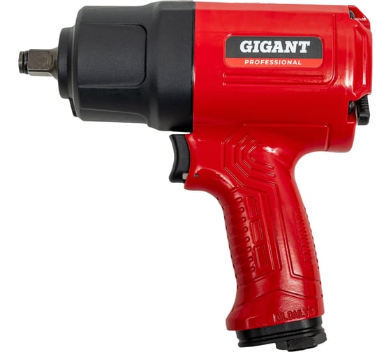 Изображение товара Ударный пневмогайковерт (880 Нм; 1/2"; кейс) Gigant Professional PW 880RKS + набор головок