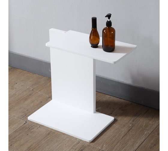 Изображение товара Столик для ванной комнаты ABBER Stein белый матовый AS1636