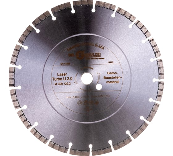 Изображение товара Диск алмазный Laser Turbo U (300х22.2/25.4 мм) DR.SCHULZE TS21002639