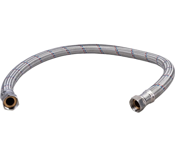 Изображение товара Гибкая подводка для воды гигант из нержавеющей стали TР 120см г/г 1 26469