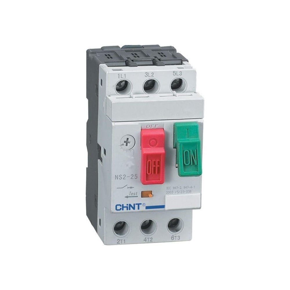 Изображение товара Автоматический выключатель для защиты двигателя CHINT NS2-25 R 0.25-0.4А IP20 модульный