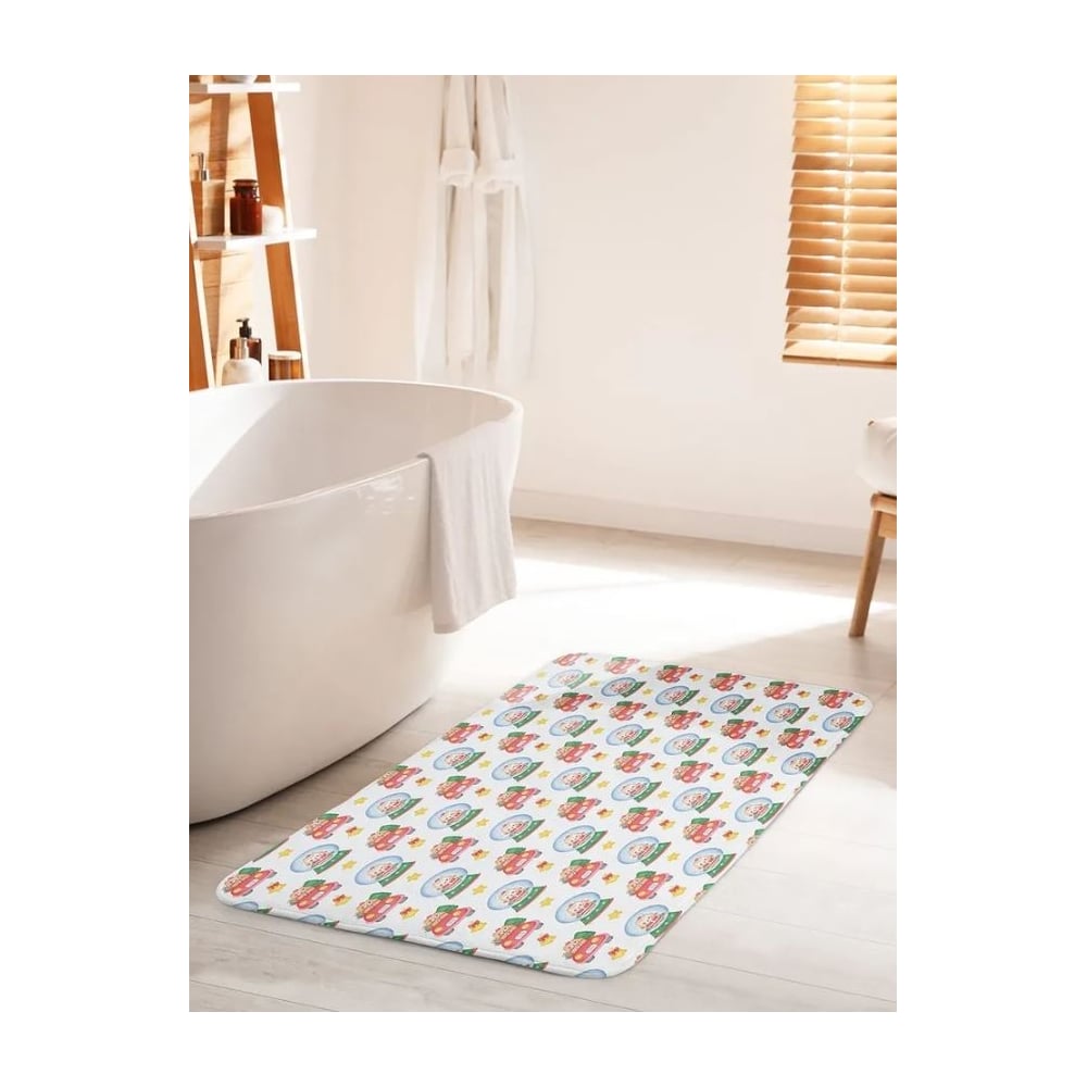 Изображение товара Противоскользящий коврик для ванной комнаты JOYARTY 60x100 см с новогодним рисунком