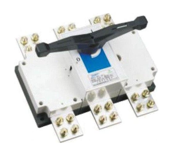 Изображение товара Выключатель-разъединитель CHINT 3п 1600А стандартная рукоятка управления NH40-1600/3 393270