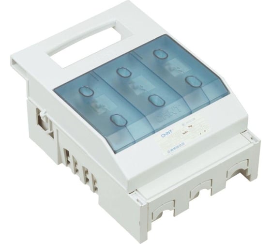 Изображение товара Выключатель-разъединитель CHINT 3п 250А NHR17-250/3 откидной с плавкими вставками со вспомогат. контактами 403016