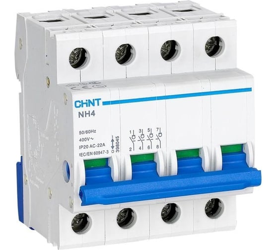 Изображение товара Выключатель нагрузки CHINT 4п 32А NH4 (R) 398046