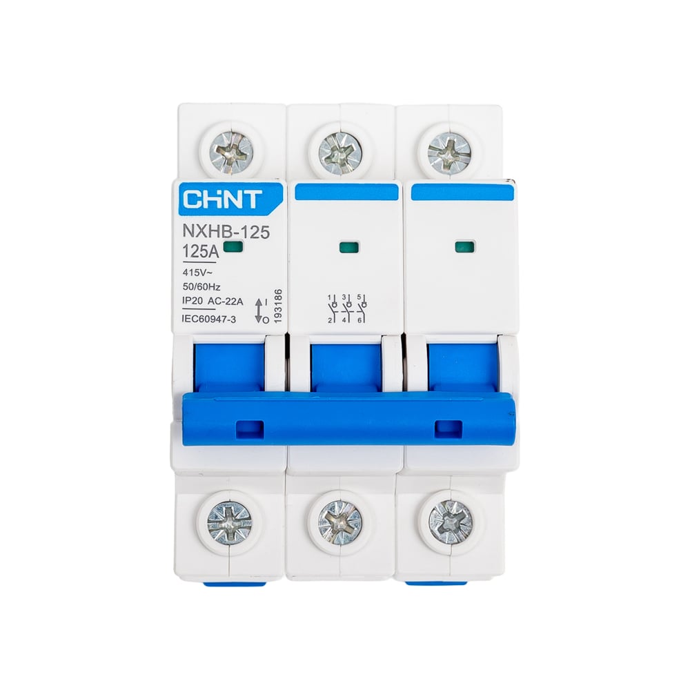 Изображение товара Выключатель нагрузки CHINT NXHB-125 3п 125А модульный IP20