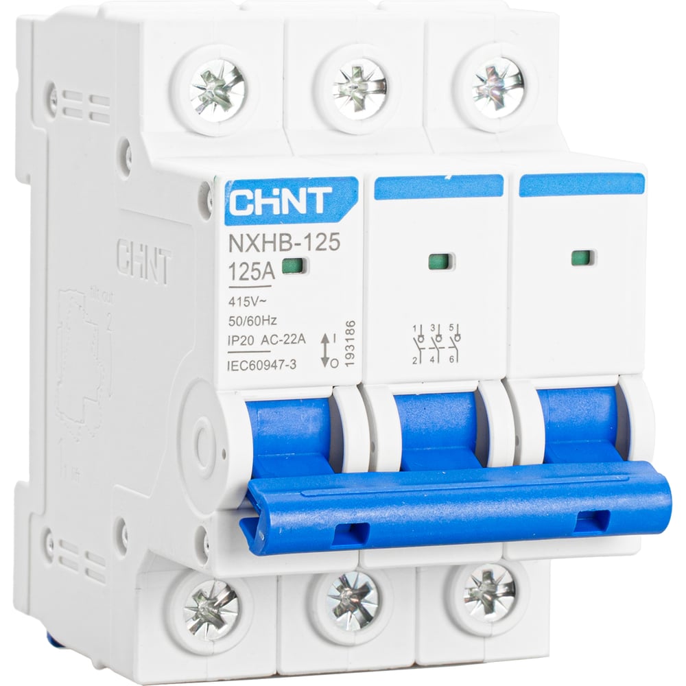 Изображение товара Выключатель нагрузки CHINT NXHB-125 3п 125А IP20