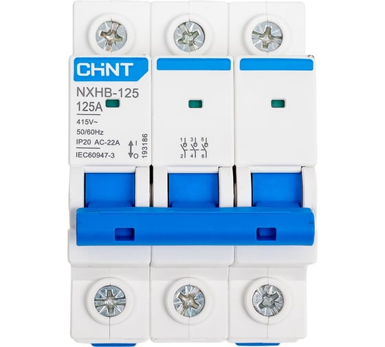 Изображение товара Выключатель нагрузки CHINT 3п 125А NXHB-125 (R) 193186