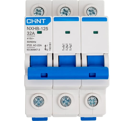 Изображение товара Выключатель нагрузки CHINT 3п 32А NXHB-125 (R) 193181