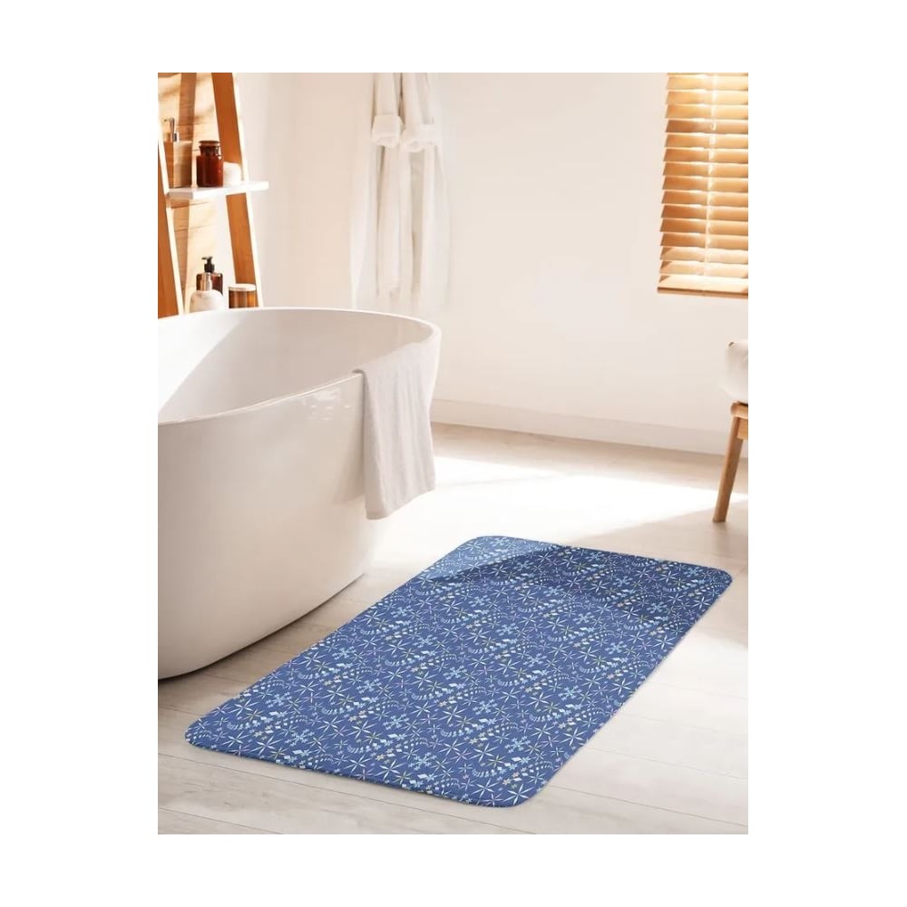 Изображение товара Противоскользящий коврик для ванной JOYARTY Танец снежинок 60x100 см