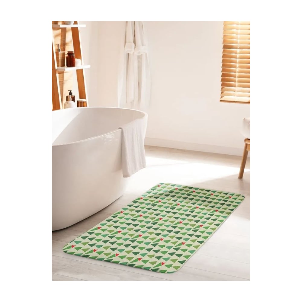 Изображение товара Противоскользящий коврик для ванной комнаты JOYARTY 60x100 см с новогодним рисунком