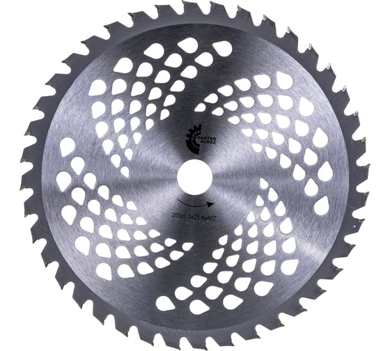 Изображение товара Диск для триммера (255х25.4х1.4мм; 40 зубьев) МастерАлмаз 10505255