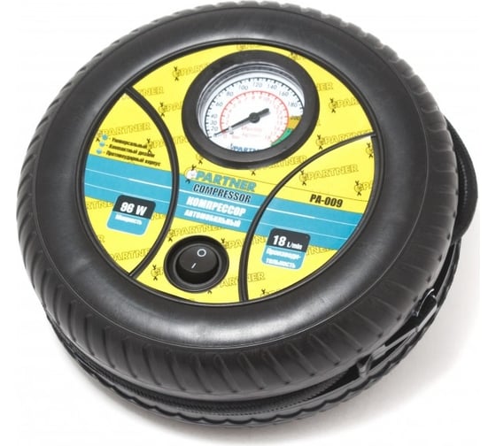 Изображение товара Автомобильный компрессор Partner PA-009 18 л/мин, 8 А, 12 V PA-009(30174)