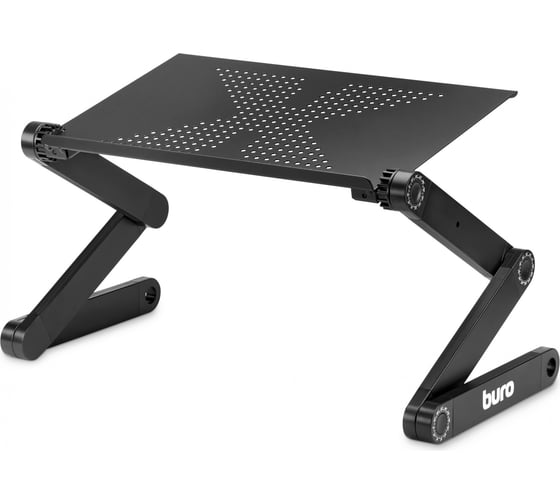 Изображение товара Стол для ноутбука BURO BU-807 складной, столешница металл, черный, 42x48x26 см 1437207