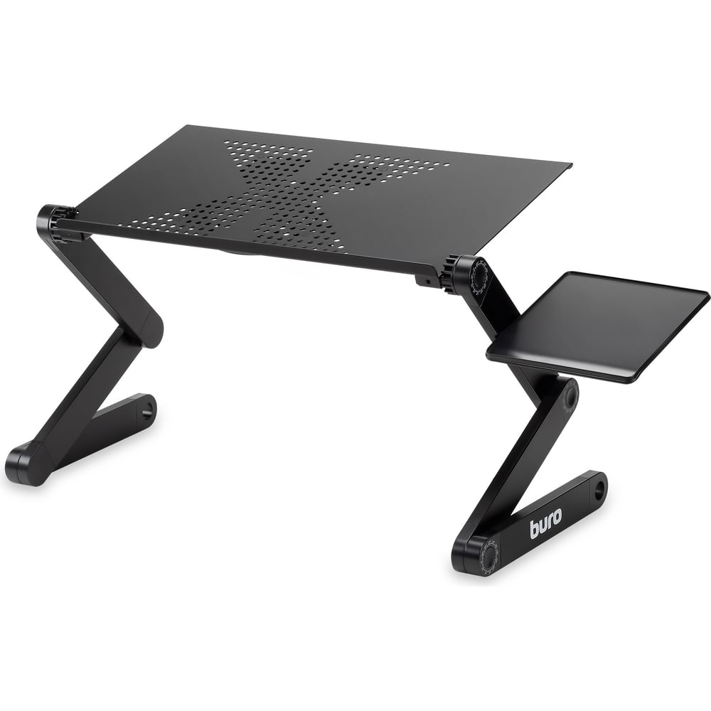 Изображение товара Стол для ноутбука BURO BU-803 складной, столешница металл, черный, 48x48x26 см 1437192