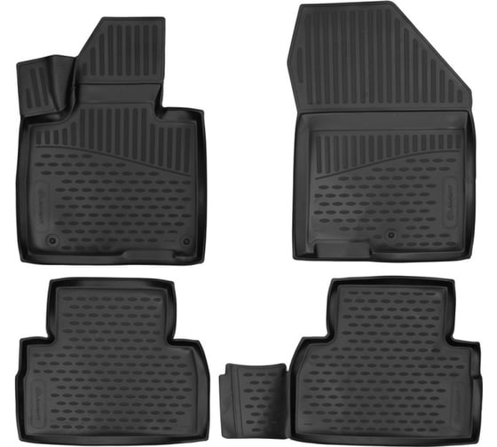 Изображение товара Коврики 3D Element в салон подходят для HYUNDAI Santa Fe, 2017-, внед., 4 шт. ЕLEMENT3D01995210