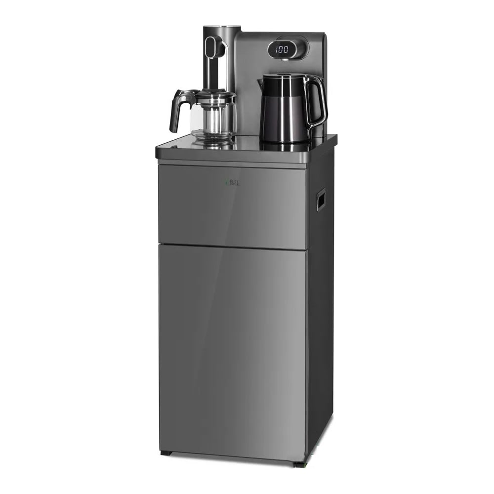 Изображение товара Кулер ECOTRONIC TB41-LE графитовый с чайным столиком, напольный, 9 л нагрев, 1 л охлаждение