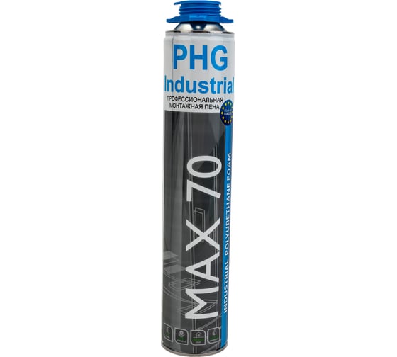 Изображение товара Профессиональная монтажная пена под пистолет PHG Industrial MAX 70 970 ml 612284
