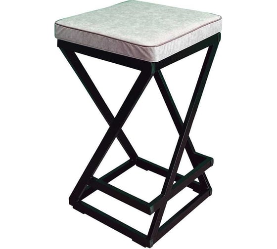 Изображение товара Полубарный табурет NEW VICTORIA "Лофт" черный-бежевый 992