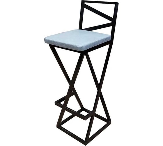 Изображение товара Барный стул NEW VICTORIA "Лофт" черный-серый 8520