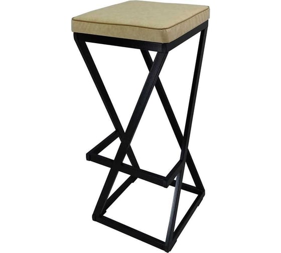 Изображение товара Барный табурет NEW VICTORIA "Лофт" черный-бежевый 981