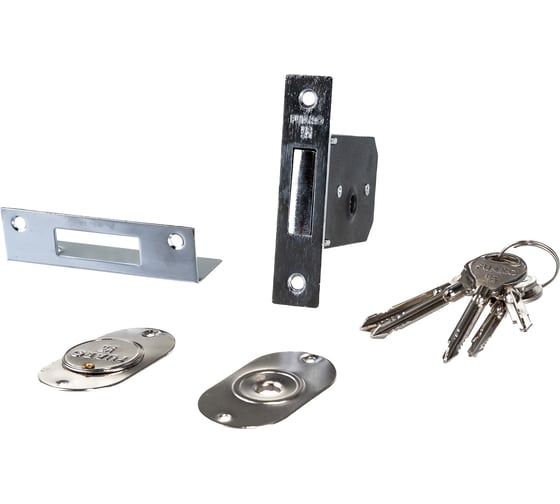 Изображение товара Врезной крестообразный замок Fuaro 200 F CP хром, 5 кл. 15370