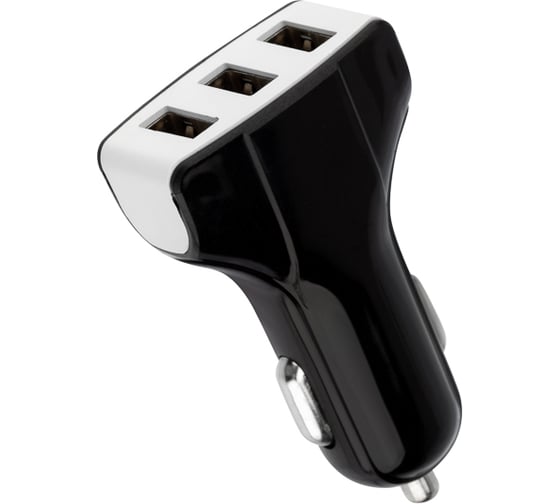 Изображение товара Зарядное устройство в прикуриватель REXANT 3 x USB, 1000 mA, черное 16-0291