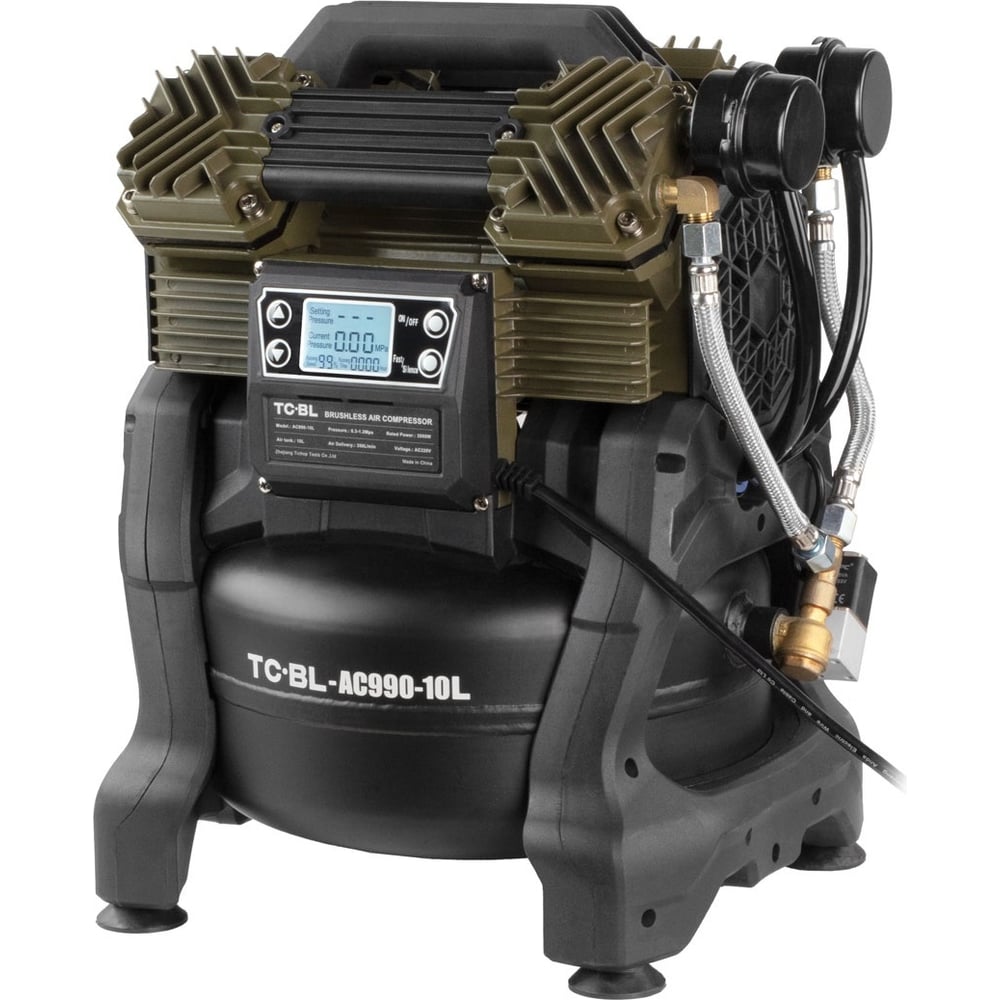 Изображение товара Компрессор TC-BL AC990-10L полупрофессиональный с 10 л ресивером