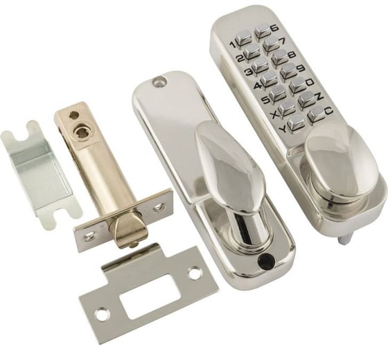 Изображение товара Кодовый замок с фиксатором НОРА-М 231 хром 7329