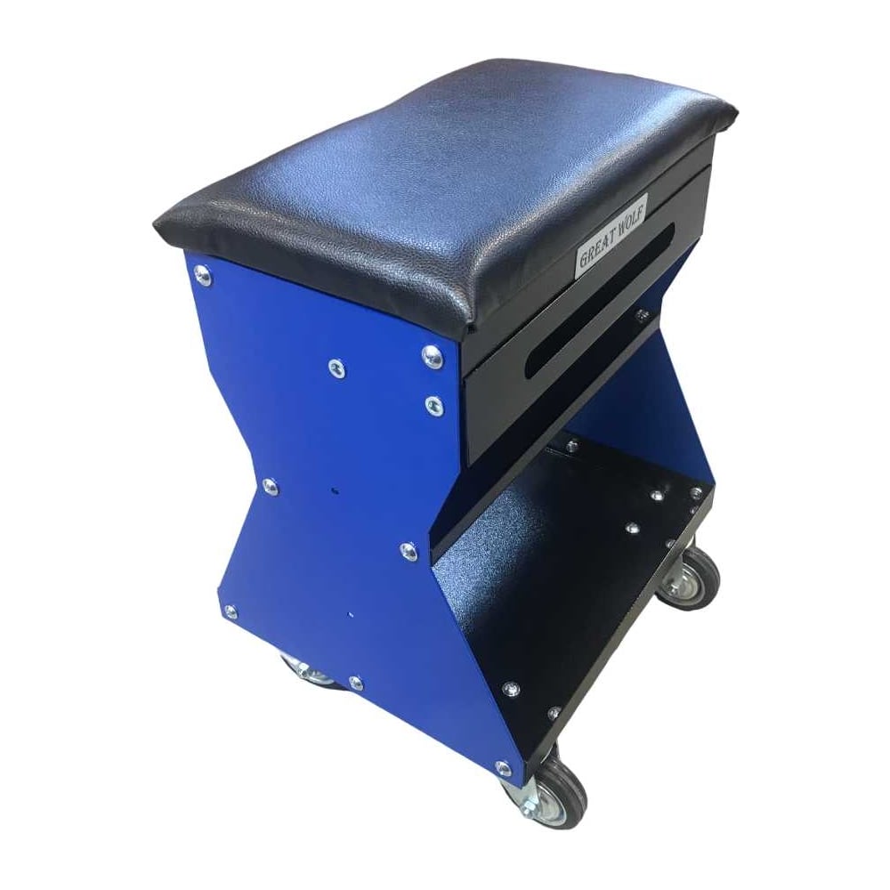 Изображение товара Подкатной ремонтный стул Great Wolf GWT-B1 с колесами и ящиком
