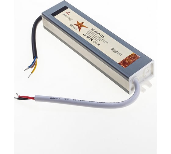 Изображение товара Герметичный блок питания GS Star W-60w-12v IP67 3308