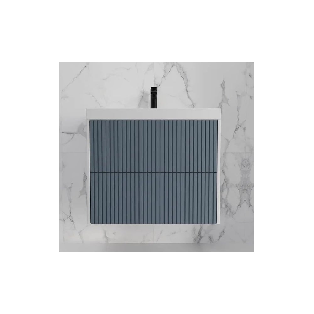 Изображение товара Подвесная тумба Style Line Стокгольм 70 с двумя ящиками графит и белый