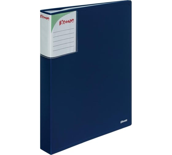 Изображение товара Файловая папка Комус 80 файлов, шелк, синяя 334456