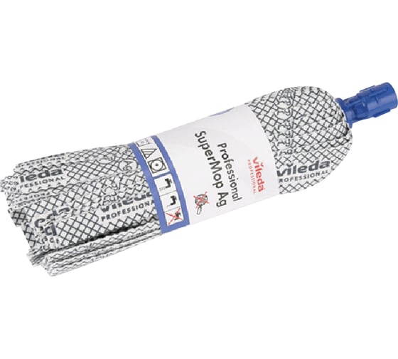 Изображение товара Ленточная насадка МОП для швабры Vileda крепление еврорезьба, хлопок/полиэстер/резина, 33 см 602128