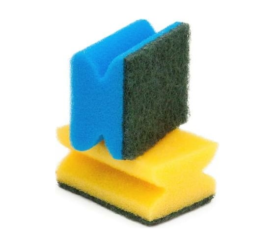 Изображение товара Кухонные губки PATERRA AKTIV с вырезами, 5шт в упаковке, 65х85х40 мм 406-038