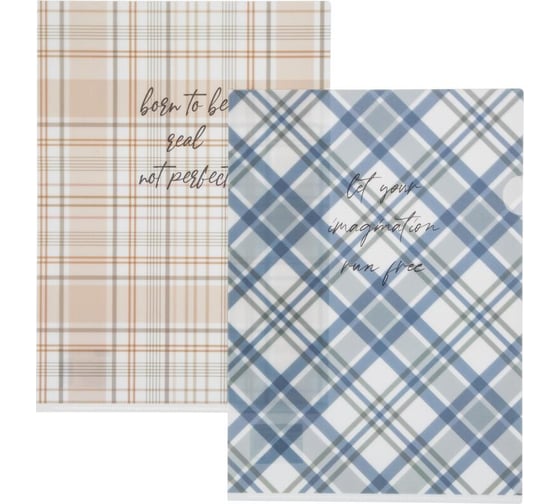 Изображение товара Папка-уголок Attache Selection А4, casual, рр, 2 шт., 180 мкм 1695268