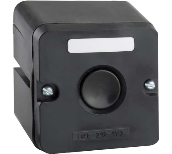 Изображение товара Кнопочный пост КЭАЗ ПКЕ-212 1 У3 IP40 черн. кнопка 150746