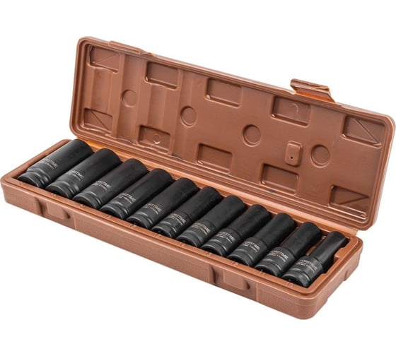 Изображение товара Набор головок ударных глубоких 11 предметов, 1/2" DR, 6-гранная FORSTIME FT-4117-5MPB(52560)