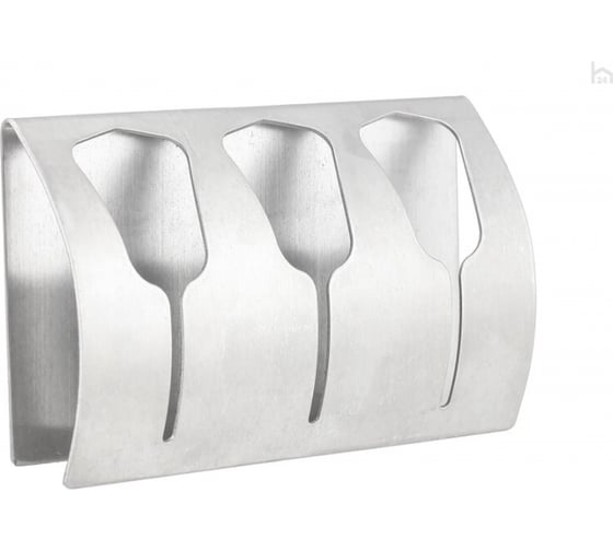 Изображение товара Планка для 3 полотенец на самоклеящейся основе UNISTOR CLOVER материал: нержавеющая сталь, размер: 13x7.5x2.3 см 213038