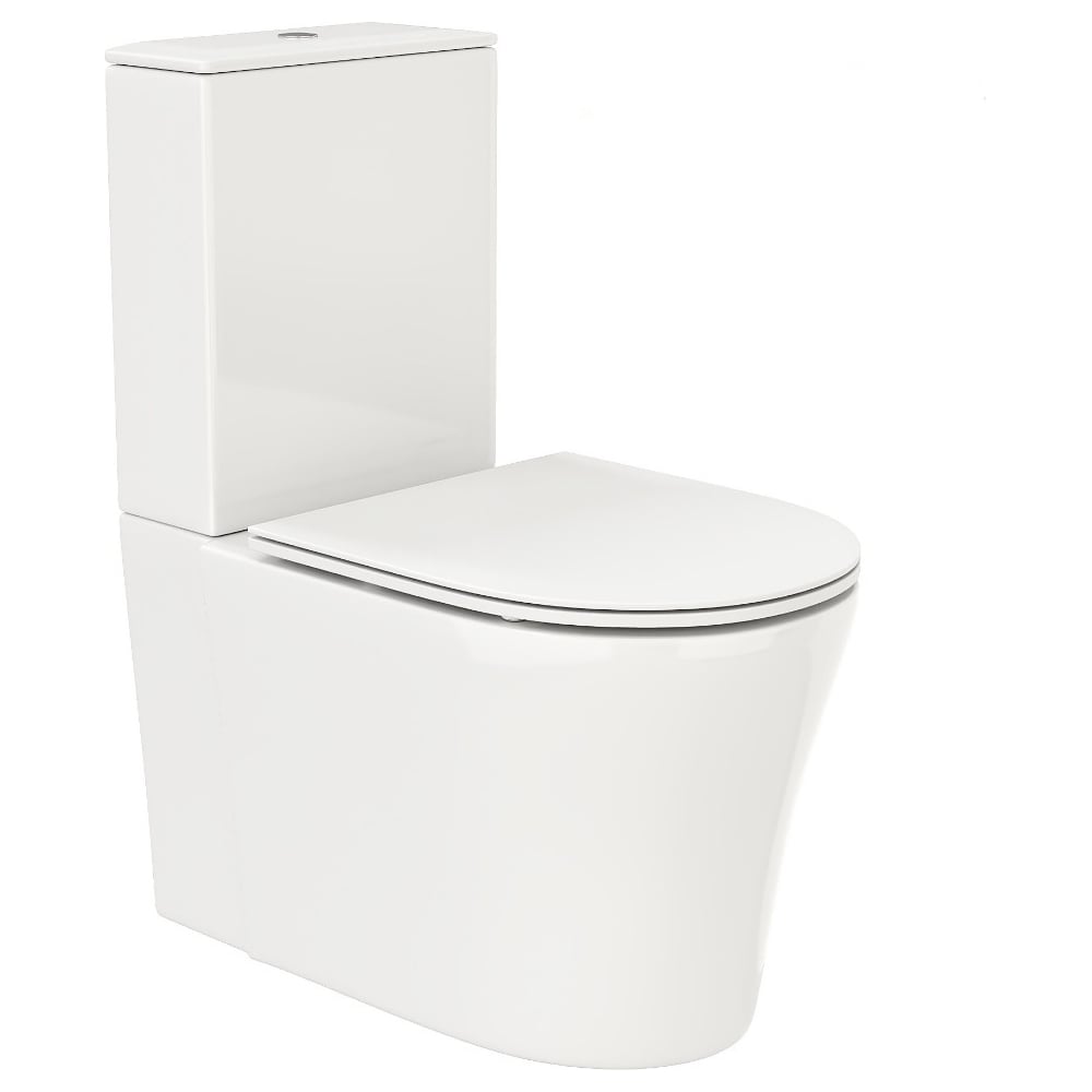 Изображение товара Унитаз-компакт напольный Cerutti SPA Santa CT безободковый с микролифтом и системой антивсплеск