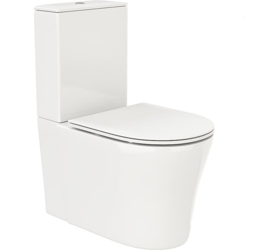 Изображение товара Унитаз-компакт напольный Cerutti SPA Santa ct безободковый сиденье с микролифтом 8916