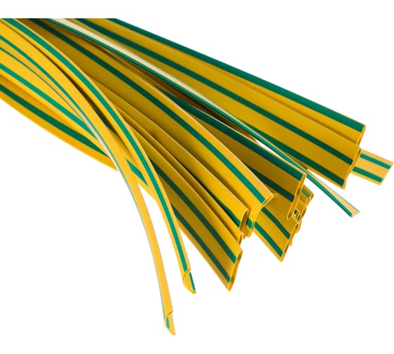 Изображение товара Трубка КВТ ТНТнг-10/5 желто-зеленая нарезка 1м 72435