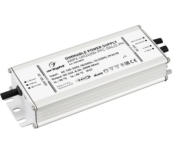 Изображение товара Блок питания Arlight ARPV-UH24200-PFC-DALI2-PH 1шт 028108(2)