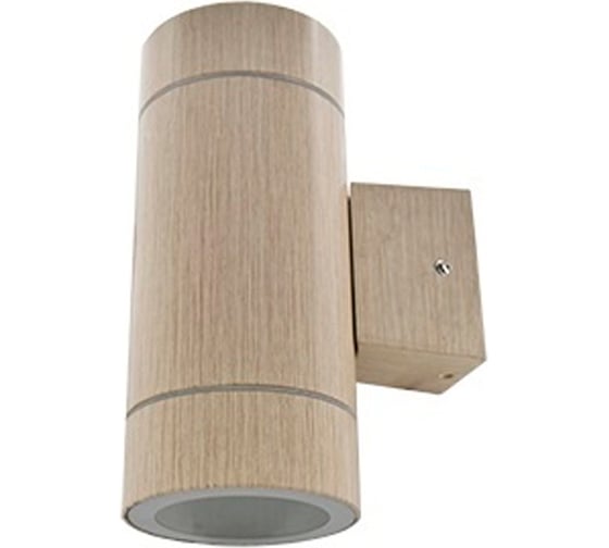 Изображение товара Накладной светильник Ecola 80013a Gx53, led, ip65, прозрачный, цилиндр, металл, 2 x gx53, светлое дерево, 205x140x90 FW53W2ECH