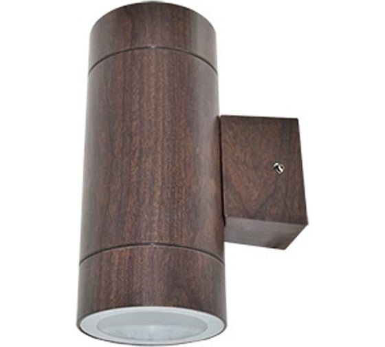 Изображение товара Накладной светильник Ecola 80013a Gx53, led, ip65, прозрачный, цилиндр, металл, 2 x gx53, темное дерево, 205x140x90 FW53B2ECH